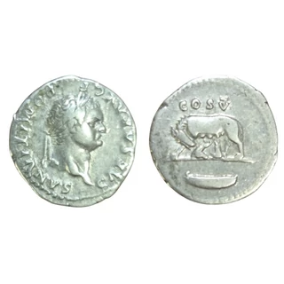 Domitianus Denarius, római ezüst érme – Kr.u. 77-78, RIC 961