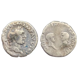 Vitellius Denarius, római ezüst érme – RIC 79 – LIBERI hátlap
