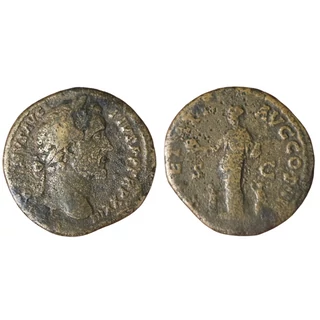 Antoninus Pius Sestertius, római bronz érme – RIC 1031