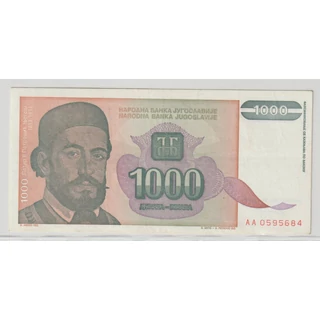 1994 1000 dinara bankjegy (Jugoszlávia)
