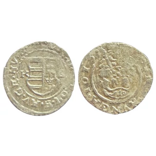 1616-os II. Mátyás ezüst denár – K-B verdejelű, Madonna ábrázolással