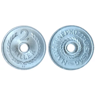 1963 2 Fillér forgalmi érme