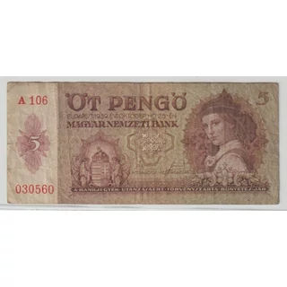 1939 5 Pengő bankjegy