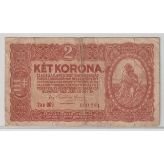 1920 2 Korona Államjegy