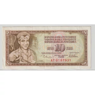 1978 – 10 dinara bankjegy – Jugoszlávia