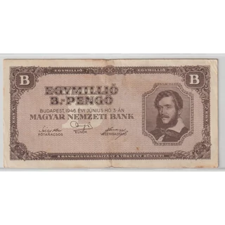 1946 1 millió B-Pengő bankjegy