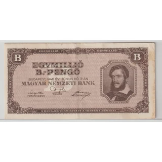 1946 1 millió B-Pengő bankjegy