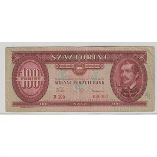 1960 100 forint bankjegy F Numizmatika-bankjegyek