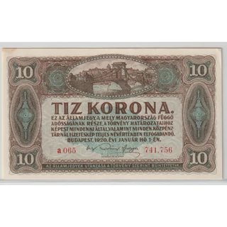 1920 10 Korona Államjegy