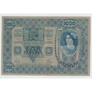 1902 1000 korona bankjegy – Osztrák–Magyar Monarchia