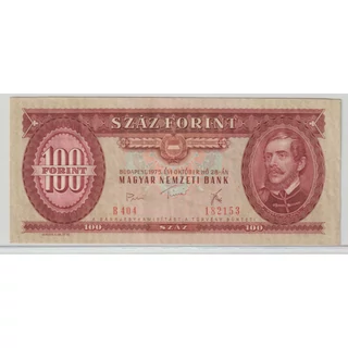 1975 100 forint bankjegy Numizmatika-bankjegyek