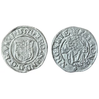 I. Ferdinánd ezüst dénár 1537 K–B – ÉH 745a
