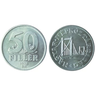 1978 50 fillér UNC forgalmi érme – Magyar Népköztársaság, Erzsébet híd