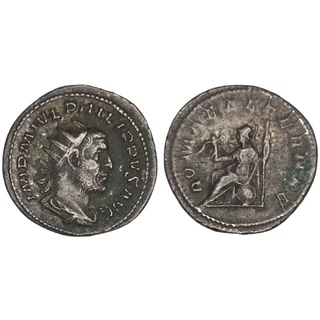 I. Philip Antoninianus, római ezüst érme – Kr.u. 244-247, RIC 44b