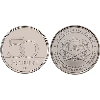 2020 50 forint 150 éves a tűzoltóság verdefényes emlékérme rollniból