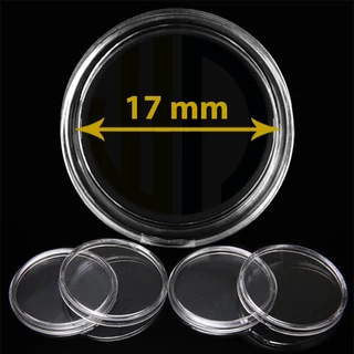 Érmetartó kapszula, érmekapszula, védőtok érméhez 17mm belső átmérő