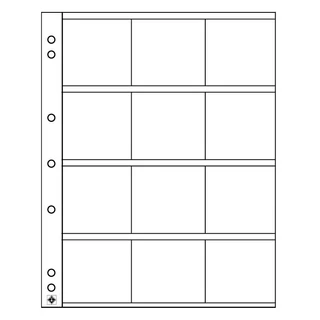Leuchtturm NUMIS érmelap, 12 érmetartó kerethez (50x50 mm)