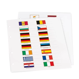 Zászlókészlet NUMIS euro albumhoz