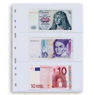 Leuchtturm OPTIMA 3 férőhelyes bankjegytartó berakólap, átlátszó