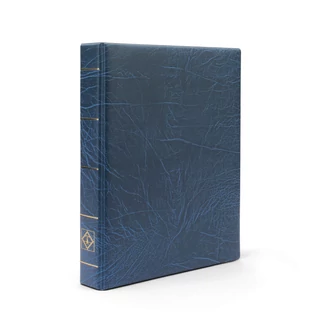 Leuchtturm Optima F Easy gyűrűs iratgyűjtő, bankjegyek, érmék, bélyegek, képeslapok tárolásához, kék