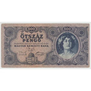 1945 500 Pengő bankjegy F