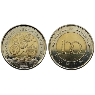 2022 100 forint érme Pénzmúzeum emlékveret, verdefényes állapotban, rollniból!