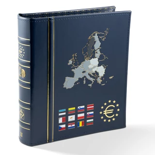 Leuchtturm Vista Euro érmealbum – Új tagállamokkal, kék tokban