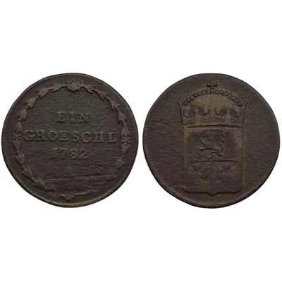 1782 1 Gröschl réz érme – II. József