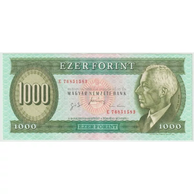 1996 1000 Forint Bankjegy, E Sorozat, extra szép gyűjteményes darab