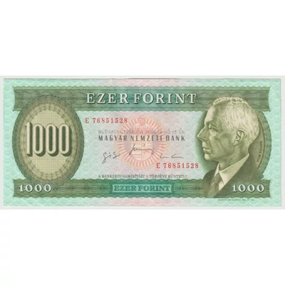 1996 1000 Forint Bankjegy, E Sorozat, extra szép gyűjteményes darab