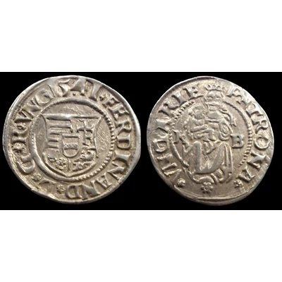 I. Ferdinánd ezüst dénár 1541 KB ÉH:745.a