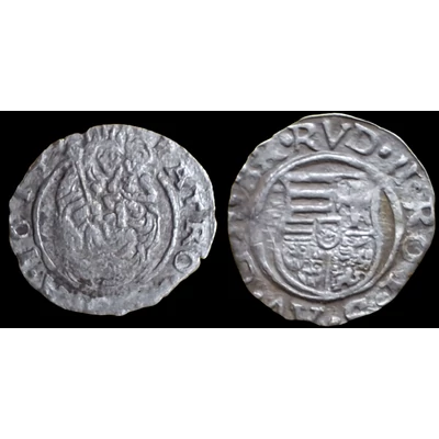 1581 Rudolf ezüst dénár érme