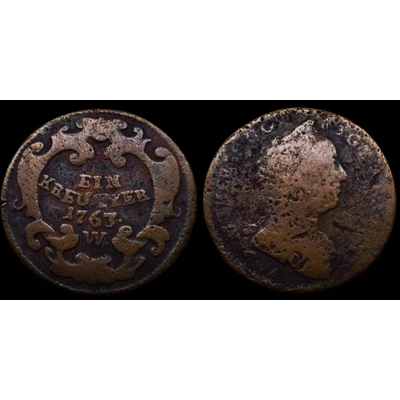 1763 Mária Terézia ein kreuzer érme