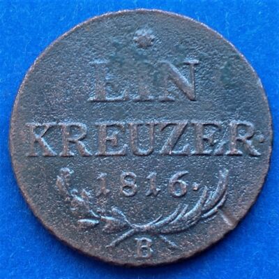 1816 Ein kreuzer (1 krajcár)