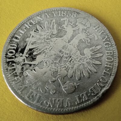 1858 1 Florin Ferencz József ezüst érme