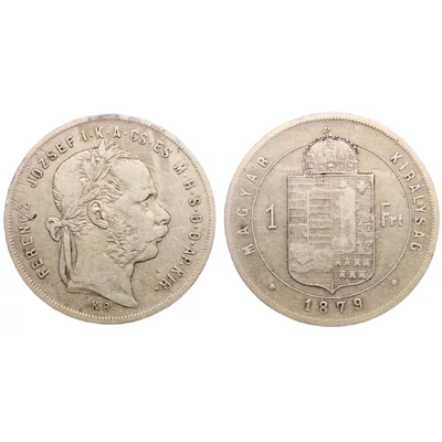 1879 1 Forint ezüst érme– Magyar Királyság