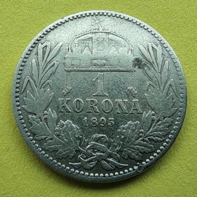 1895 1 korona ezüst érme