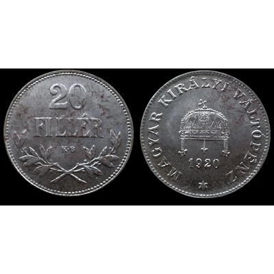 1920 20 fillér érme