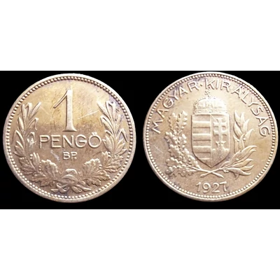 1927 1 Pengő ezüst érme 