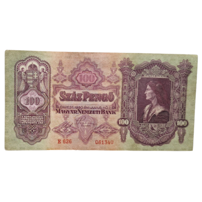 1930 100 Pengő VF bankjegy