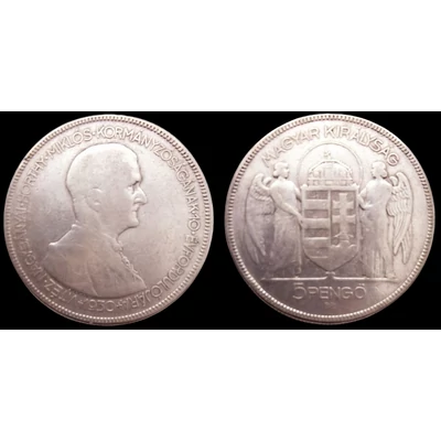 1930 5 Pengő Horthy ezüst emlékérme