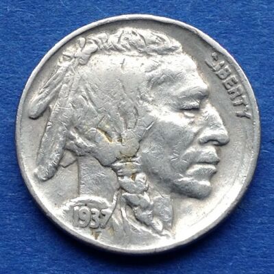 1937 5 cent Buffalo Nickel amerikai érme