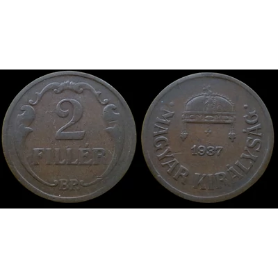 1937 2 fillér érme