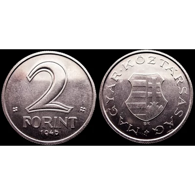 1946 2 forint UNC verdefényes ritka érme! Nem ARTEX!
