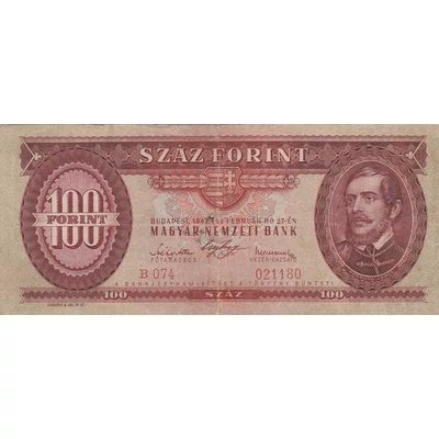 1947 100 forint bankjegy Numizmatika-bankjegyek
