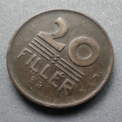 1950 20 fillér érme
