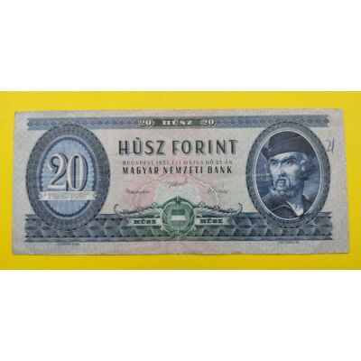 1957 20 forint fine + bankjegy Numizmatika-bankjegyek