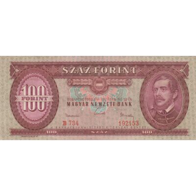 1962 100 forint bankjegy Numizmatika-bankjegyek