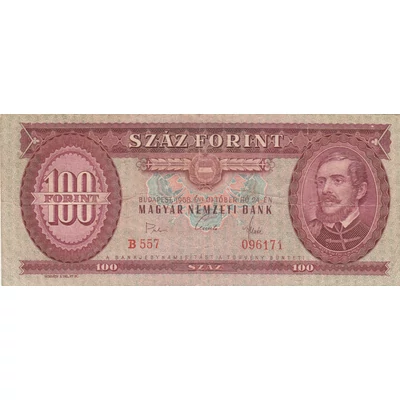 1968 100 forint bankjegy F+ Numizmatika-bankjegyek