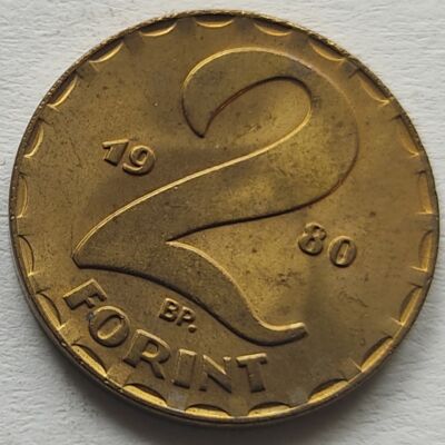1980 2 forint érme előlap